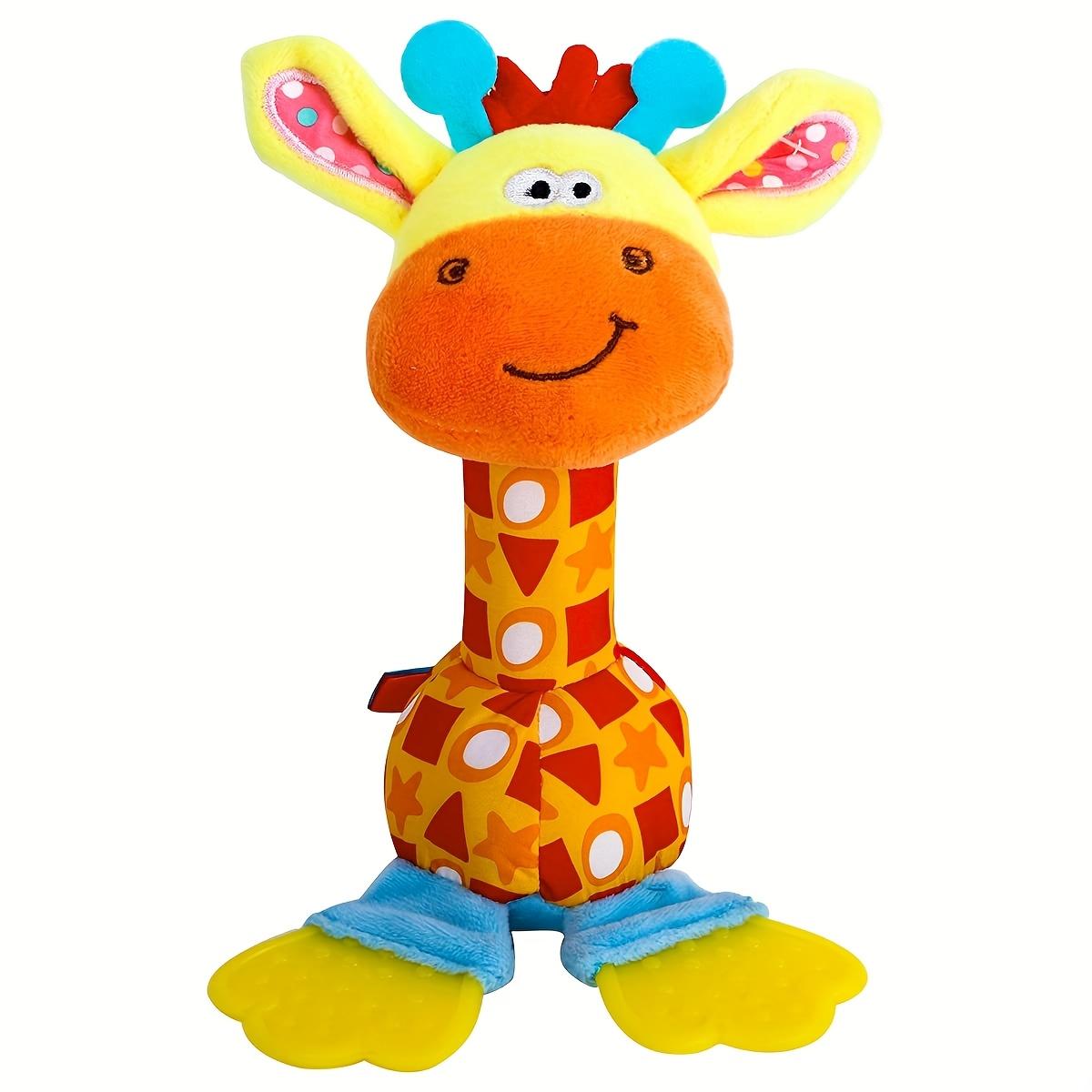 

Infant Soft Plush Rattle Toy, Handheld Christmas Gift for Boys and Girls Giraffe