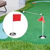 Golf Pin Flag Hole Cup Set Portable Lawn Yard Practice Accessory for Women Men Gift Home Backyard