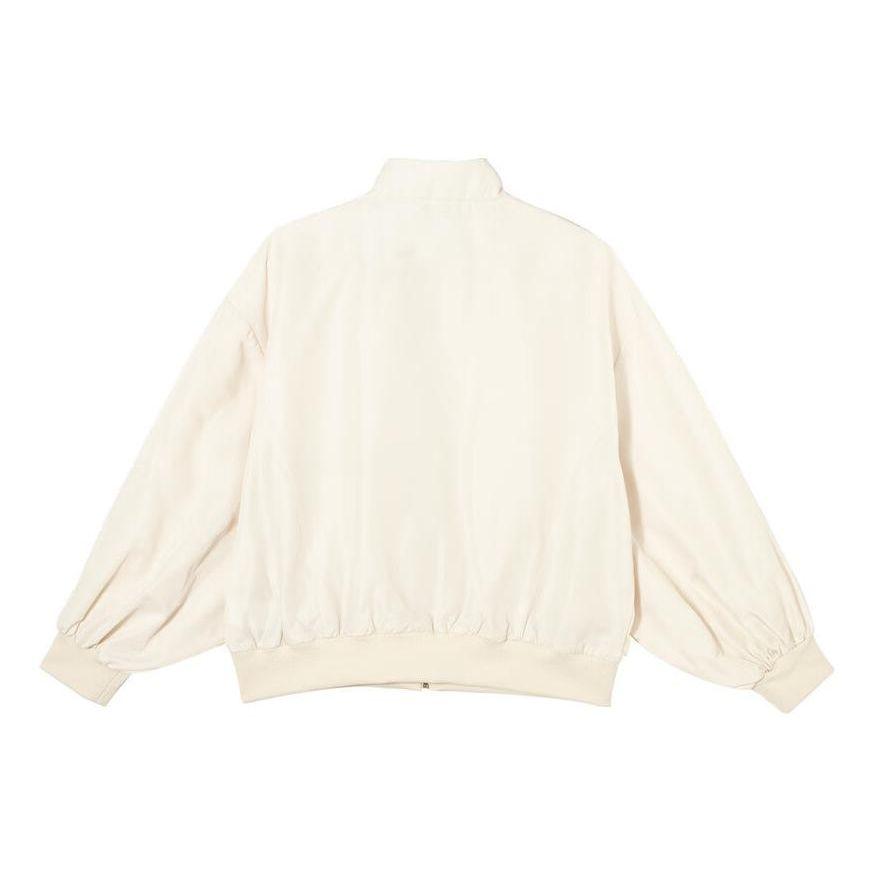 Puma Nfuse Jackets Solid Color Loose Fit Lapel Zipper Jacket Women Jackets Snow-White 628392-87