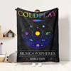 Coldplay Tour Flannel Blanket Throw Blanket Soft Warm Sofa Bed Camping Car home Decor Unique Christmas Gift C9302110