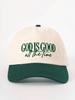 Embroidered God Is Good Colorblock Baseball Cap Adjustable Sun Protection Casual Hat Spring Autumn Travel Festival