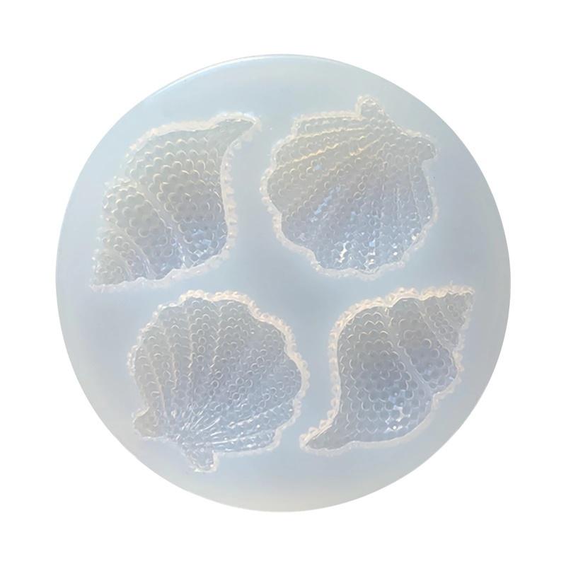 

Practical New Multi-faceted Shell Silicone Mold Epoxy Resin Mirror Conch Mold Crafts Decoration Chocolate Cake Baking Tool