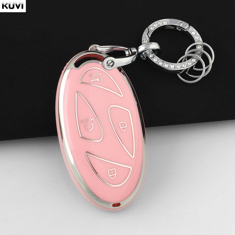 New Tpu Car Remote Key Case Cover Shell For Xiandai Ioniq 6 New Grand Prix Gn7 Kona 5 7 Buttons Protected Holder Keyless Fob Bag