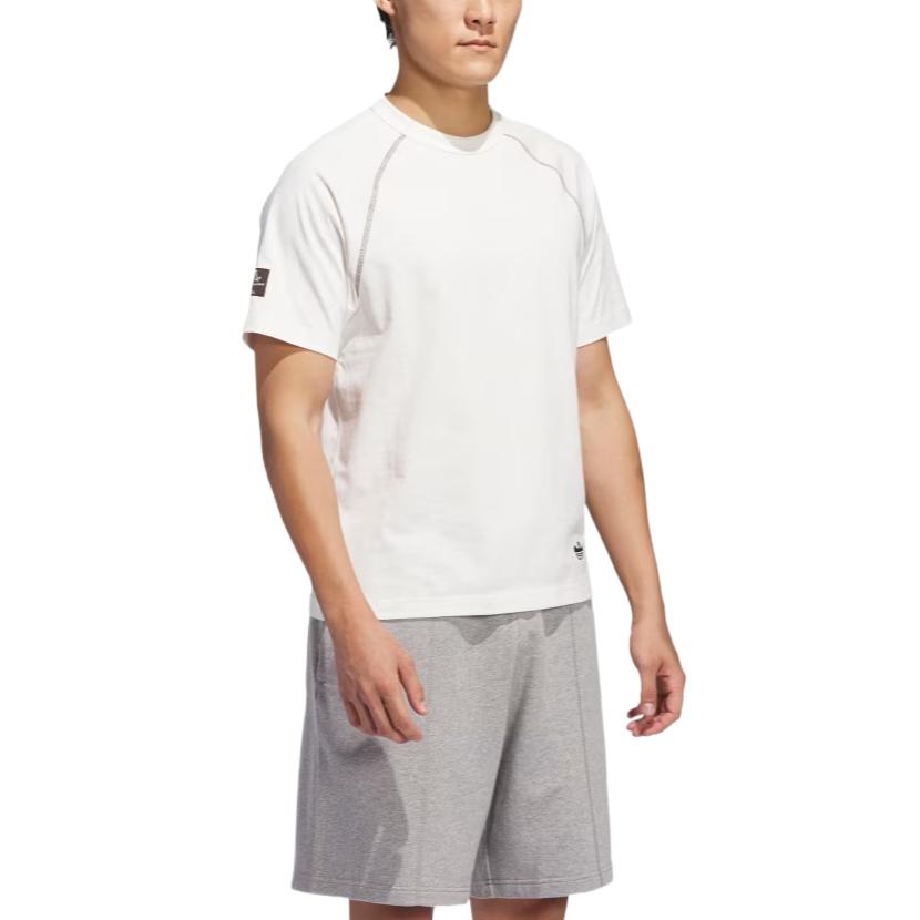 adidas Originals Shmoofoil Featherweight Comfortable Quick-Drying Soft Skin-Friendly Short Sleeve T-Shirt Unisex Tops White JC7653