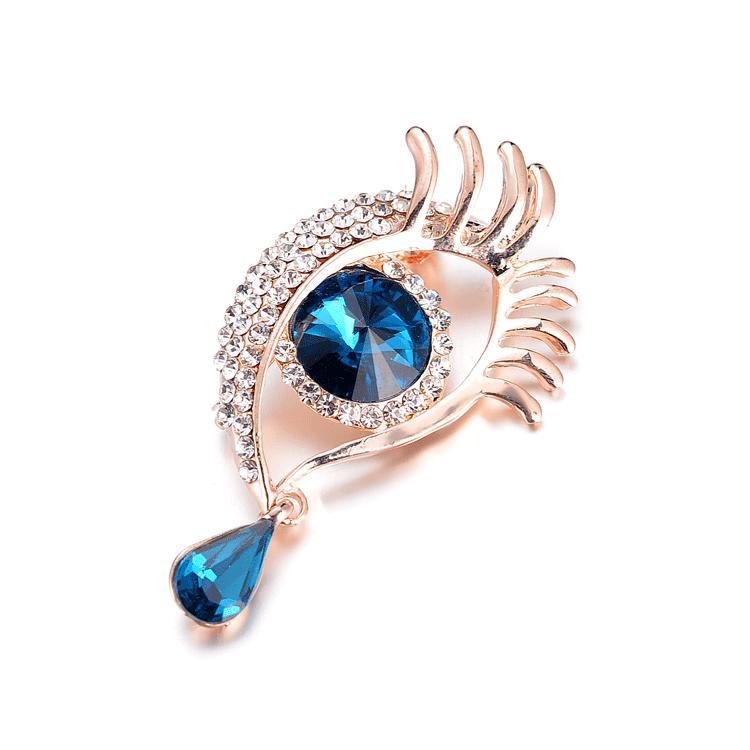 

Брошь-булавка Дизайн Капля Ангела Кристальный Шарм Брошь Клипса для Шарфа Декор Подарок на Помолвку Юбилей День Рождения синий/золотой