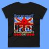 Lest We Forget Britische Streitkräfte Union Jack Gedenktag Mohn UK Flagge Königliche Armee Soldat Patriotisches Damen T-Shirt Herren Oberteile Unisex Oberteil