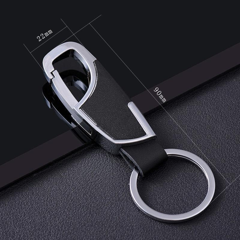 Men's Titanium Alloy Key Chain Pendant with Stainless Steel Ring