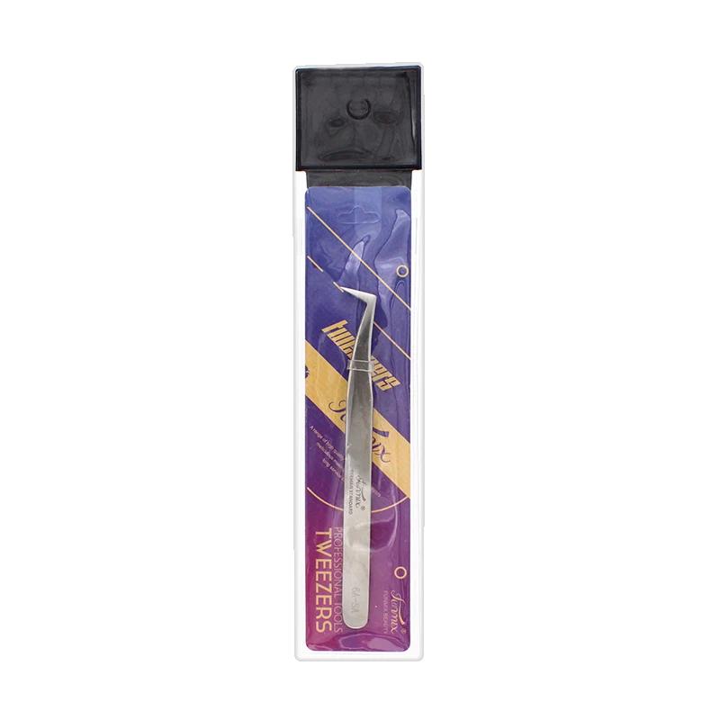 FUNMIX Stainless Steel Tweezers False Eyelash Extension Tweezers Anti-static Eyebrow Lash Tweezers Watchmaker Tools