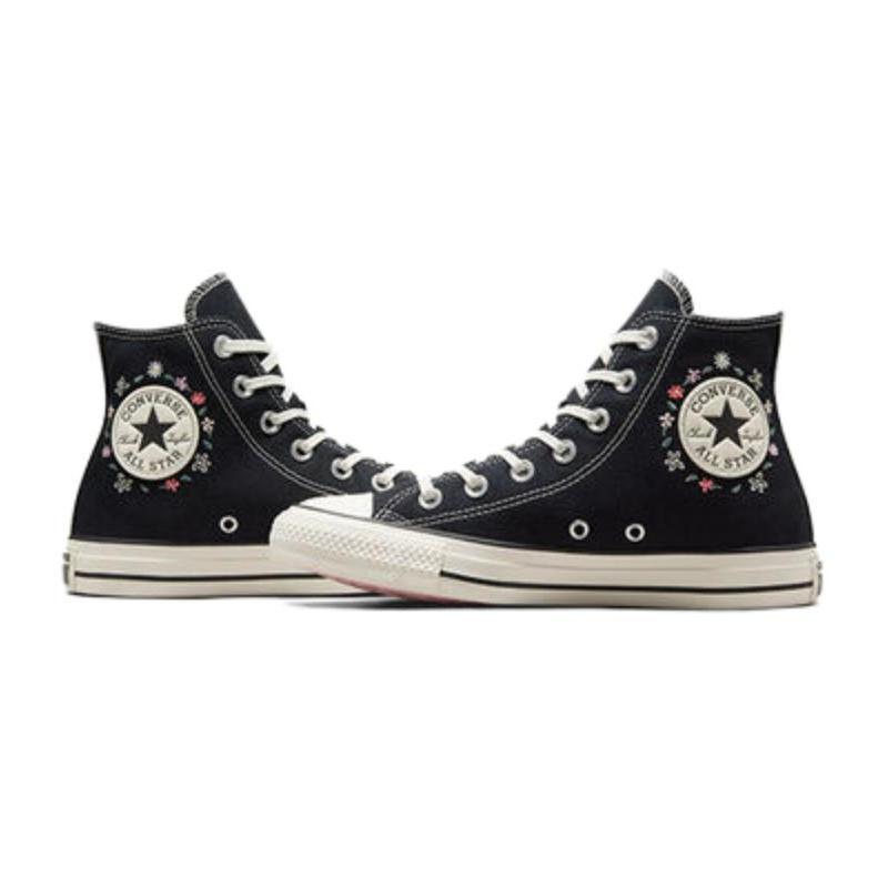 Converse Chuck Taylor All Star Versatile & Comfortable Durable & Lightweight High Top Espadrilles Women's Black & White