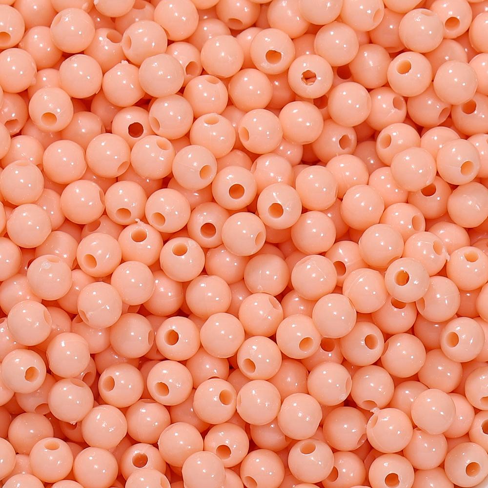 10g/lot 4mm Multicolor Acrylic Round Shape Loose Spacer Beads for Diy Handmade Necklace Earring Jewelry Making Accessories