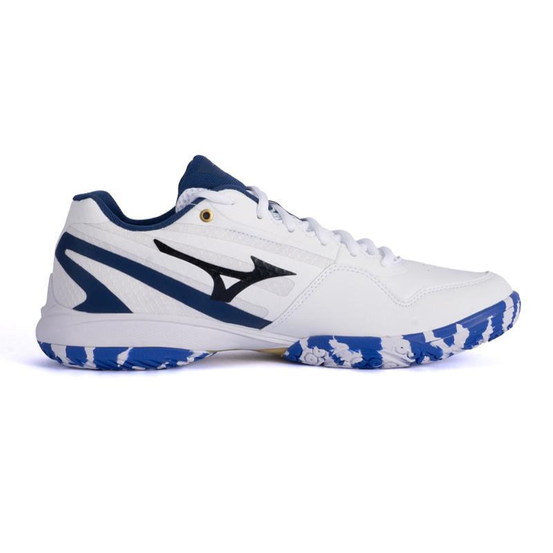 Mizuno Claw Eagle Claw 4 Cushioning, Wear Resistant Badminton Shoes Unisex Luxury Gold Blue 71GA264304