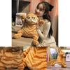 Kreskówkowa Pluszowa Zabawka Garfield Grumpy Kot Miękki Pluszak Poduszka Lalka 12-18 Cal**