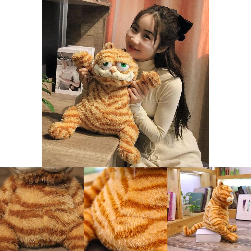 Kreskówkowa Pluszowa Zabawka Garfield Grumpy Kot Miękki Pluszak Poduszka Lalka 12-18 Cal**