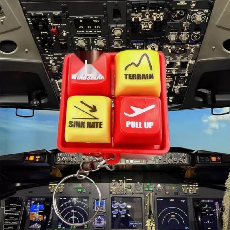 Cross-border EGPWS Warning Sound Simulator Keychain for Pilot and Crew Alert