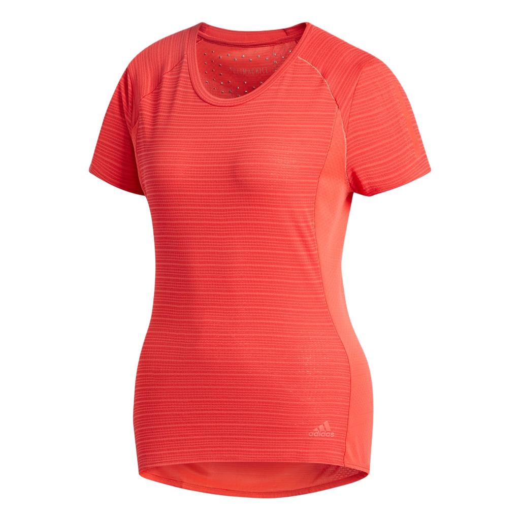Adidas Sports Lifestyle Series Breathable Round Neck Pullover Dopamine Short Sleeve T-Shirt Women T-Shirts Natural-Coral-Pink CW4063