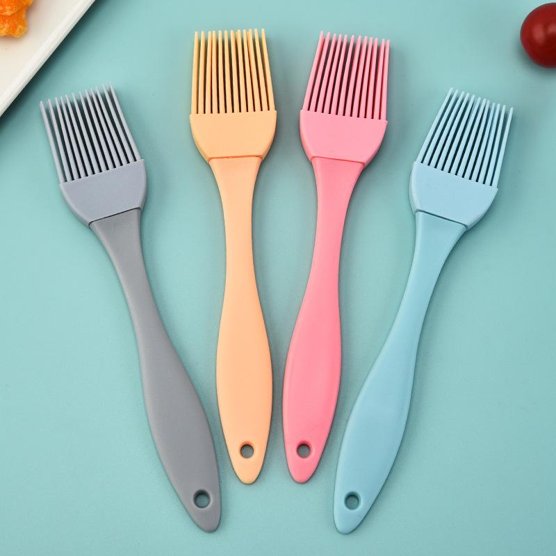 Silicone Oil Brush Set: Kitchen Cooking & Baking Tools, Heat Resistant Pancake Brush, Grill Brush, Food Grade Silicone Brush.