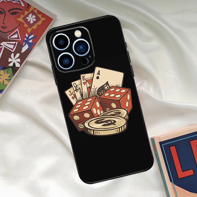 Etui na telefon Poker Kasyno Las Vegas Dla iPhone 16 15 14 12 11 13 17 Pro Max 15 16 Plus 13 Mini 16e 17 Air Osłona Funda