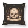 Flower Fox Pillowcase Cushion Animal skull Print Sofa Soft Pillowcase Retro Living Room Bedroom Home Decor Pillowcase