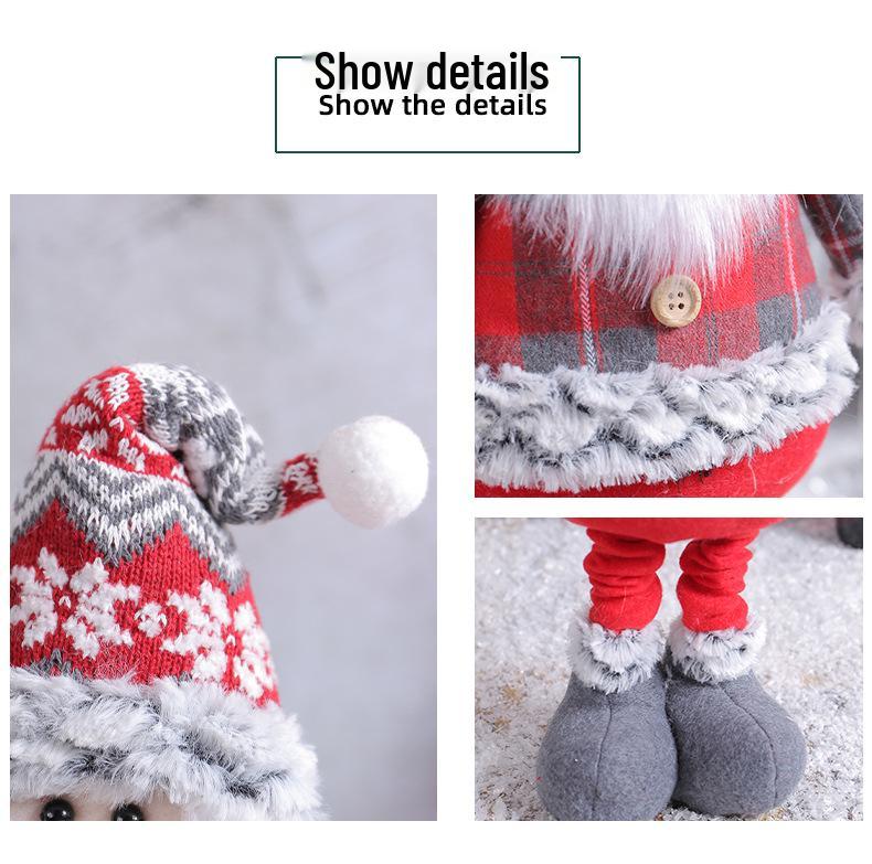 Weihnachten Teleskop Rentier & Weihnachtsmann Fensterdekoration Ornament