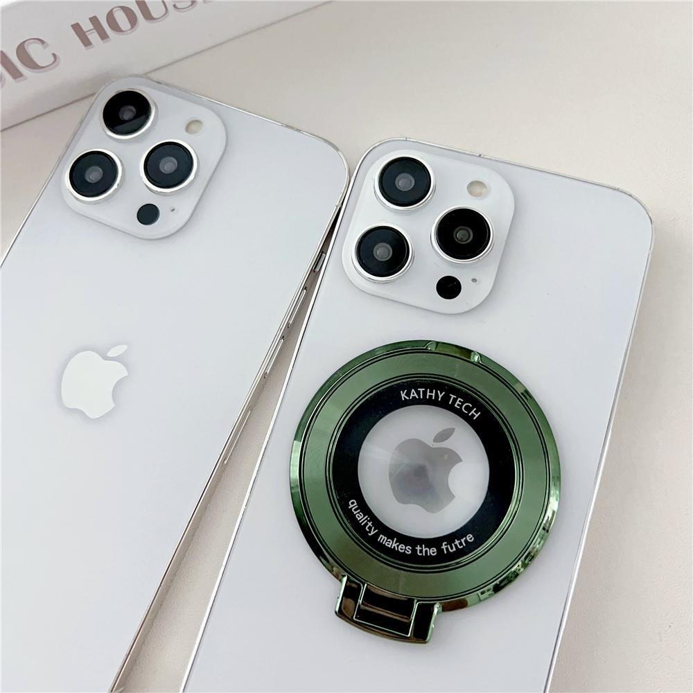 Removable Magnetic Ring Bracket Support Wireless Charging For Magsafe Metal Stand Holder Compatible For iPhone Case Accessories