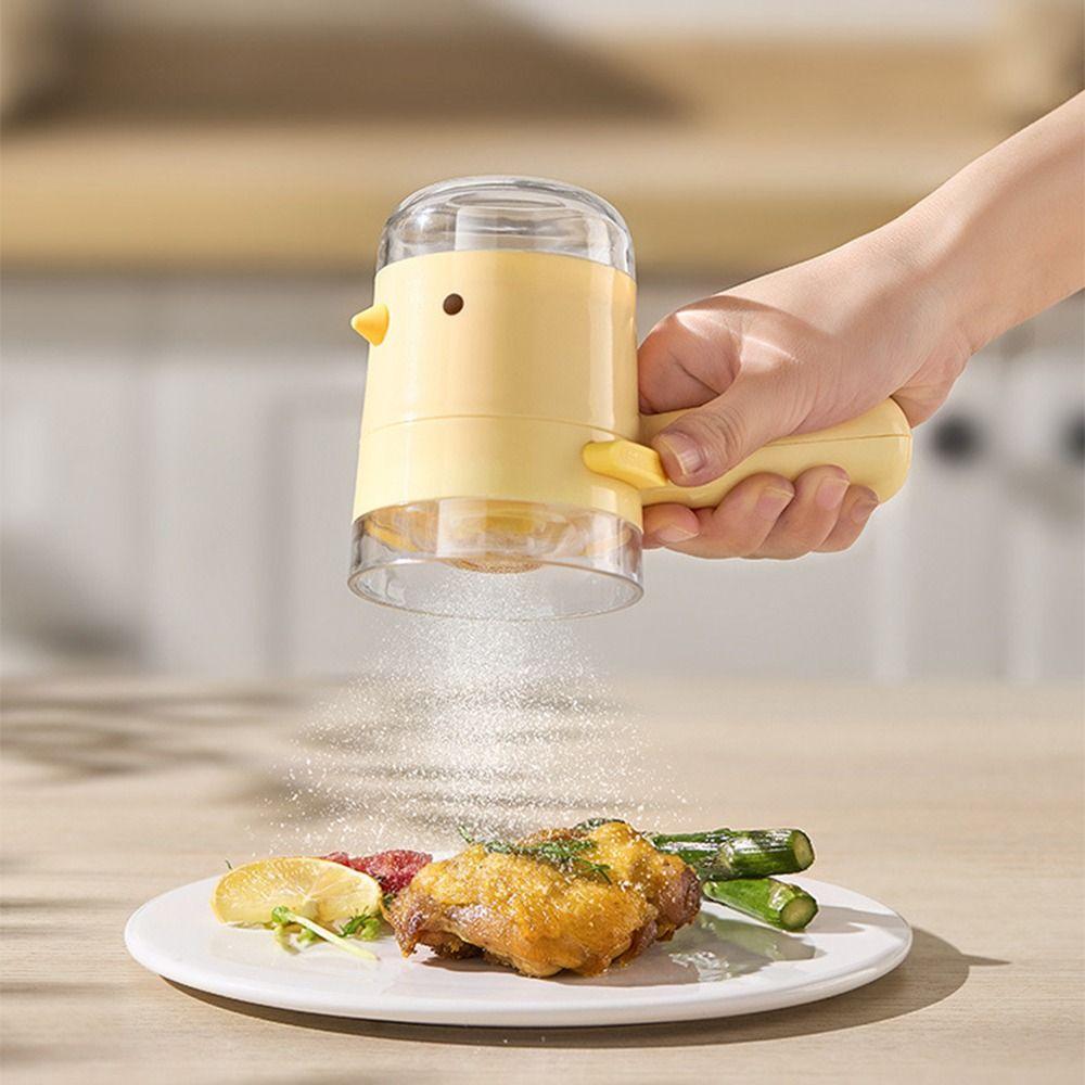 

Creative Seasoning Bottle Container Refillable BBQ Seasoning Bottle Kitchen Gadgets білий