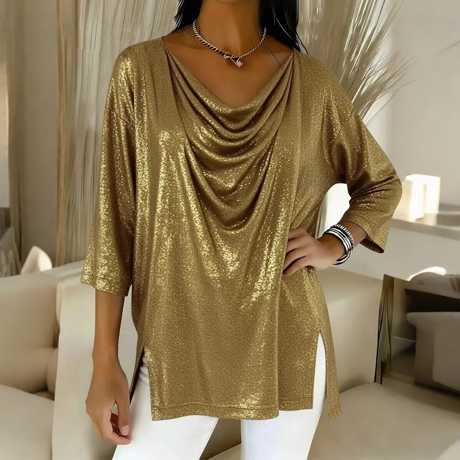 

Женские футболки с графическим принтом, футболки, повседневные базовые топы, пуловеры XXL золотой