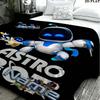 1PC ASTRO BOT Custom Name Patterned Flannel Blanket Suitable For All Seasons for Home Decor Warmth and Comfort Gifts Holiday Present