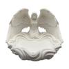 Intricately Designed Jewelry Display Tray Angel Wing Shape Storage Plate Plastic Texture for Vanity Dresser Decorating