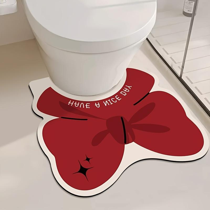 

1PC Bathroom U-shaped Diatom Mud Floor Mat, Non-slip Design, Is A Great Gift for Your Lover