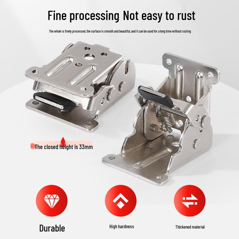 90° Right Angle Self-Locking Folding Hinge for Table or Stool