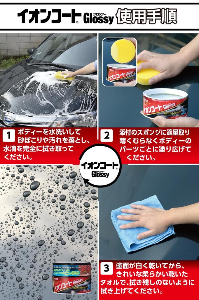 Ichinen Chemicals Car Body Coating Agent Clean View Ion Coat Classic Dark Color 300ml 16287