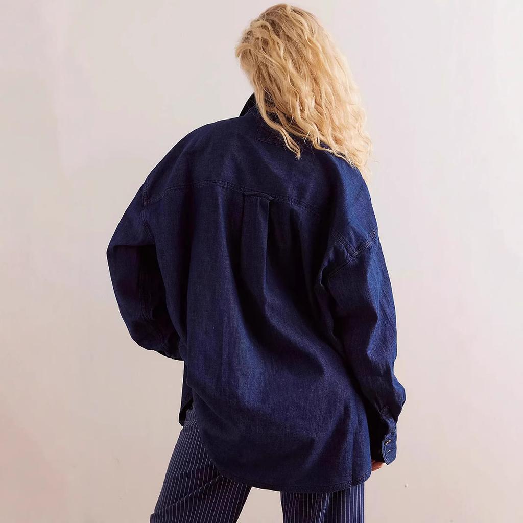 Women's Vintage Loose Denim Shirt
