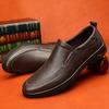 New Men's Casual Shoes, Comfortable and Breathable Loafers, Anti-slip and Wear-resistant Handcrafted Leather Shoes for Banquets