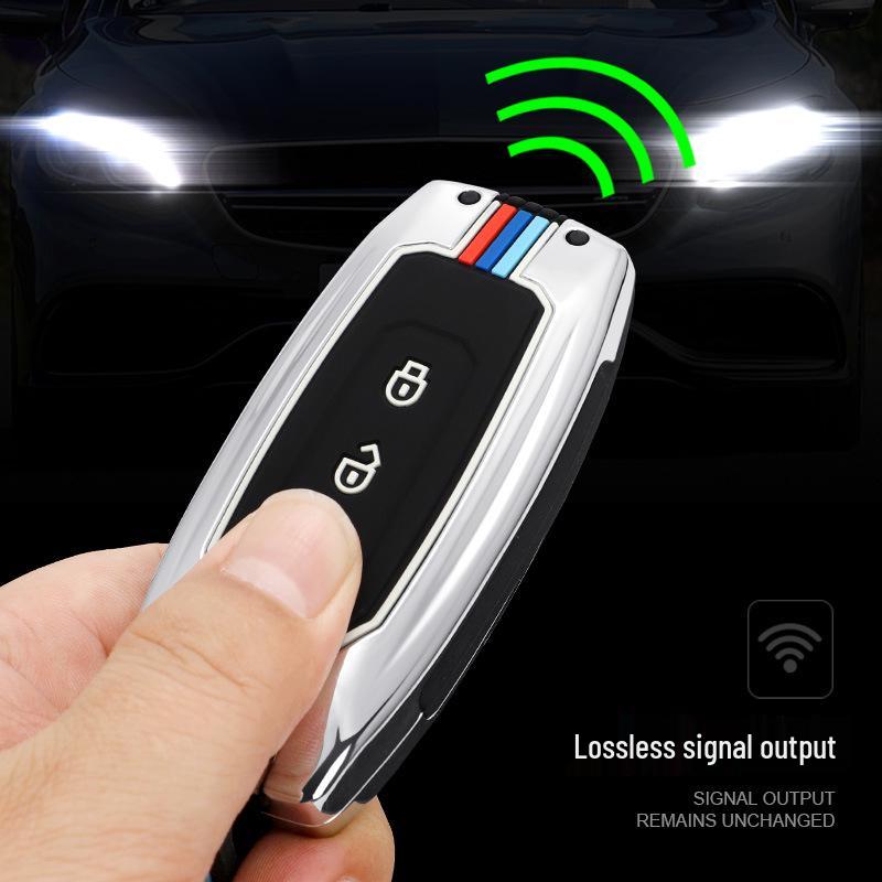 Yuhu 9/7 Key Fob Case: Fits 20 Ford Jiangling Models, Metal Shell Protection for Your Pickup