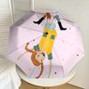 1pc Pippi Longstocking Automatic Folding Umbrella, Portable Collapsible Design, Casual Outdoor Accessory L1127006