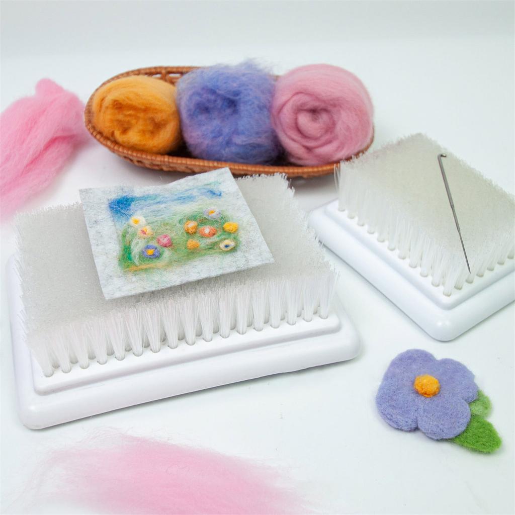 Filznadelwerkzeug Filznadelbürste Filznadelmatte Bürste Filzmatte Bürste Stickerei Nähpunzen Handwerk