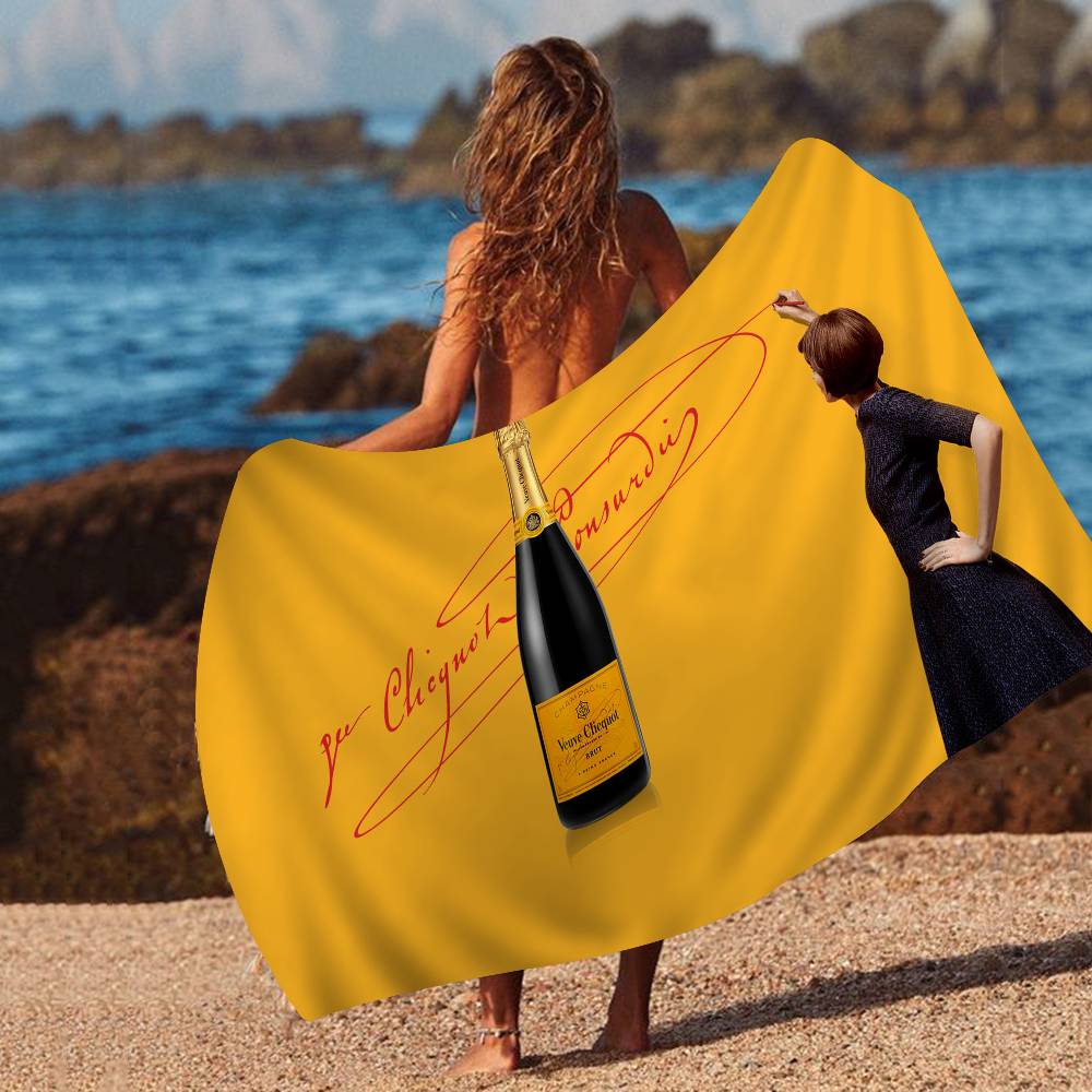 V-Veuve C-clicquot Große Mikrofaser-Strandtücher Schnelltrocknendes Handtuch Sandstrandtücher Poolhandtuch Für Reisen Schwimmbad Yoga