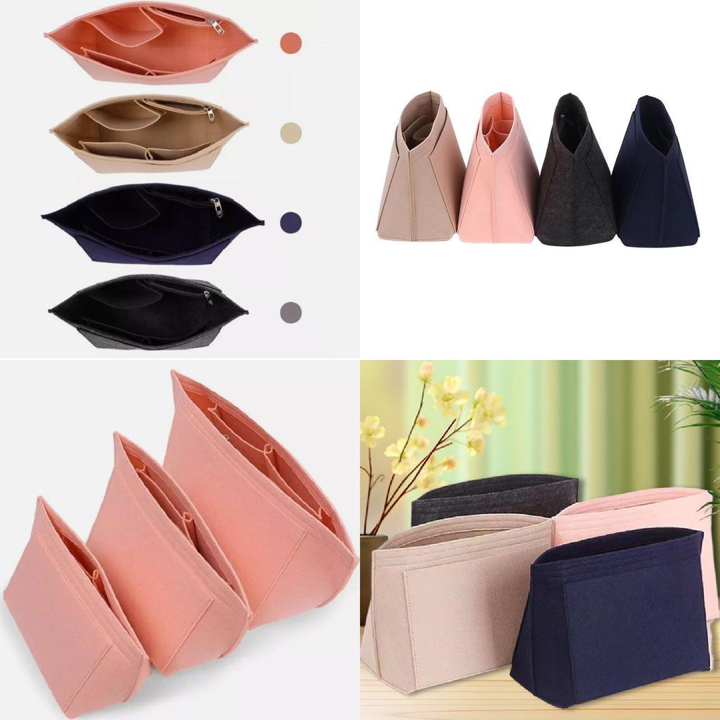 Stylish Felt Makeup Bag Multi-functional Design For Efficient Cosmetic Organization