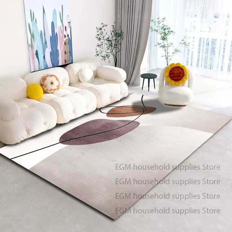

Nordic Luxury Carpet Modern Living Room Decoration Sofa Coffee Non-slip Washable Floor Mat Bedroom Cloakroom Soft Rugs Office 60x90cm