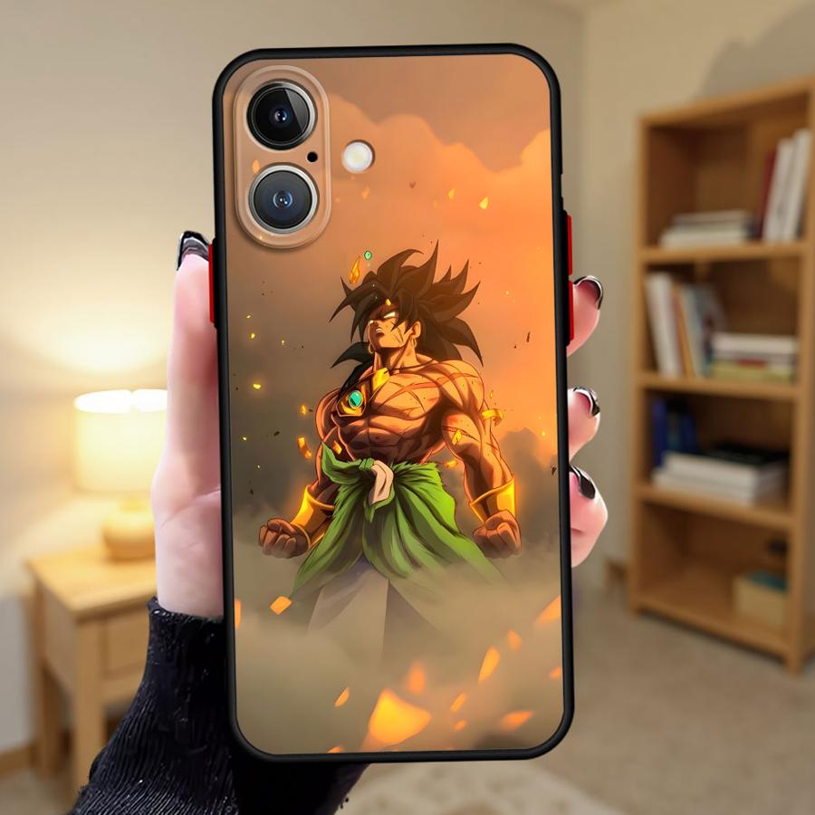 Dragon Ball Goku Anime Back Phone Cover Case for iPhone 16e 14 17 16 Pro Max 12 13 Mini 17 Air 15 Plus 11 XS