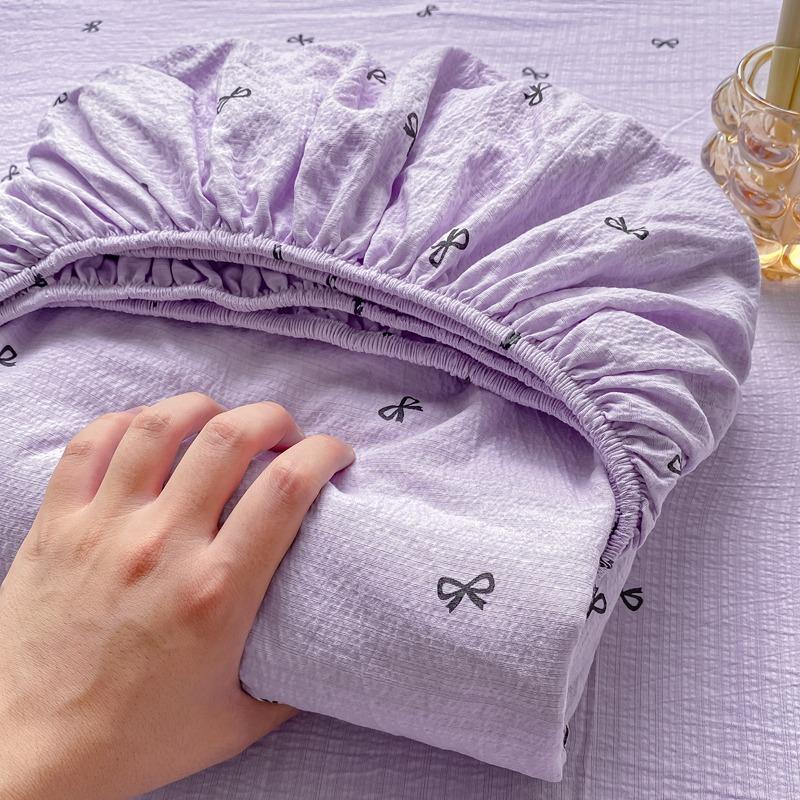 Double Layer Cotton Bed Sheet Full Wrap Mattress Protector Cover Soft Touch All Season Safe For Baby And Maternity