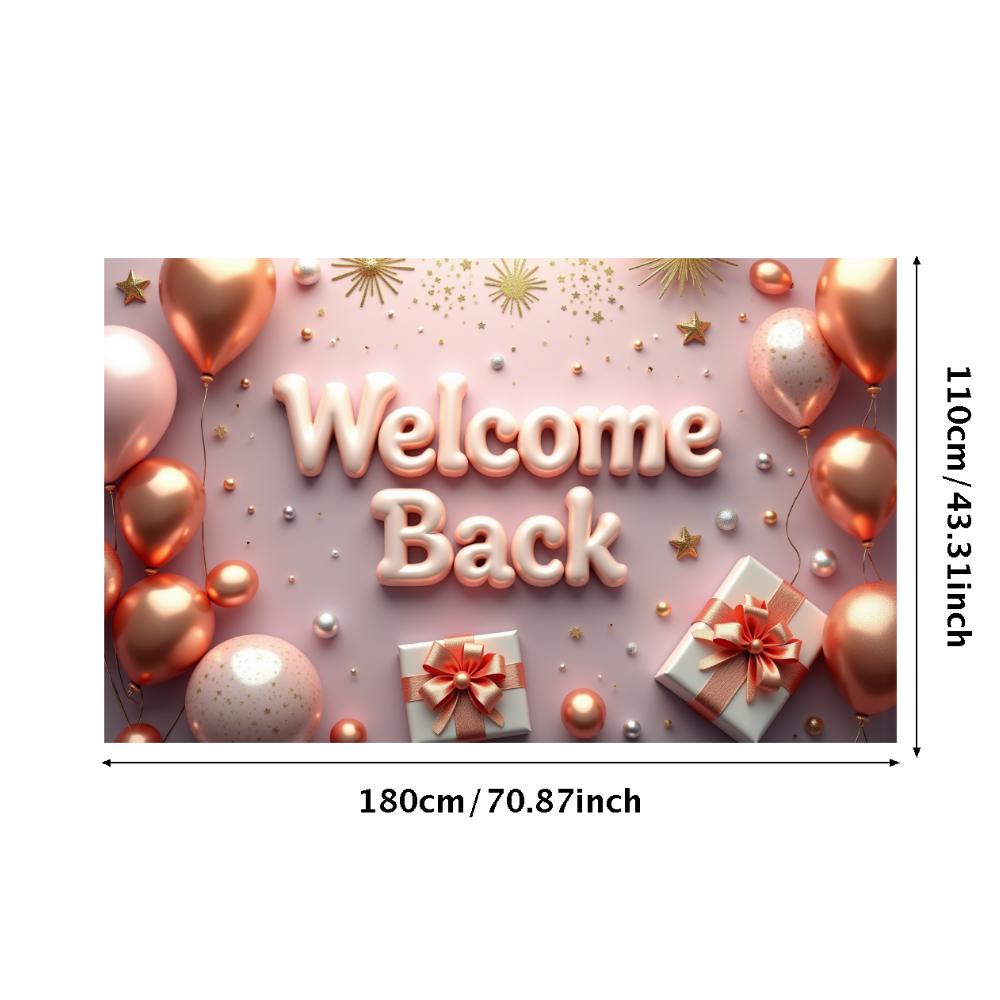 Event Decoration 3D Letters Photo Banner Party Decor Ribbon Design Welcome Banner For Event Celebration New Beginning Festive