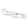 J0MC Metal Fabric Quilting Ruler Sliding Gauges Measuring Sewing Ruler for Clothing
