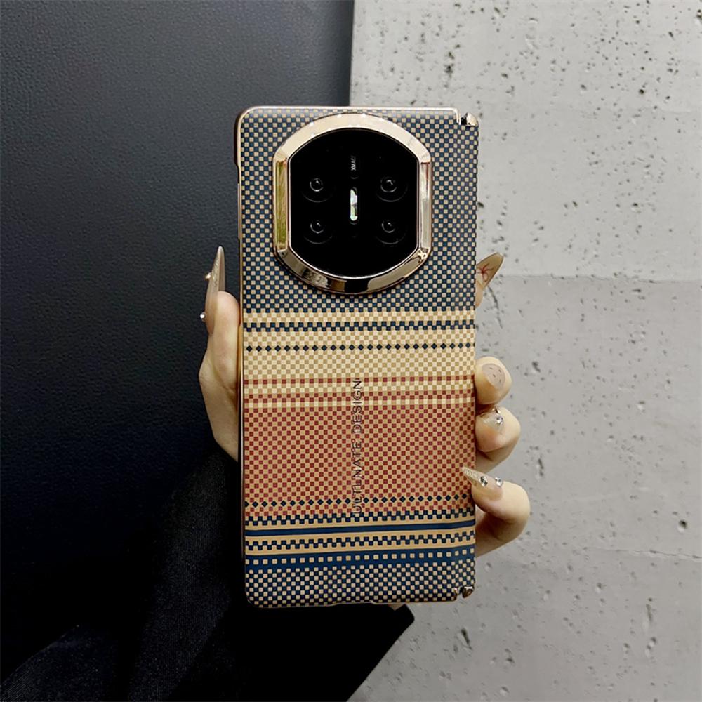 For Huawei Mate X7 Case Grid Pattern Hard PC Phone Cover