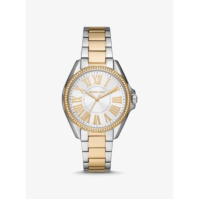Michael Kors Kaycie Pavé Two-Tone Watch MK6931 золотой