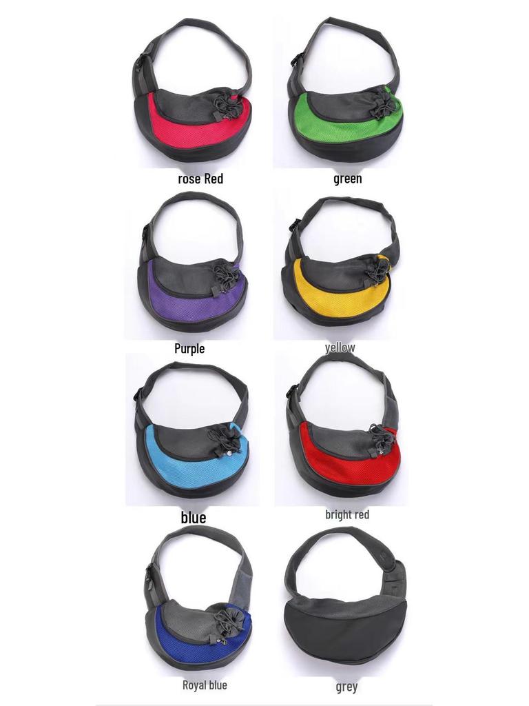 Breathable Mesh Crossbody Pet Backpack for Small Dogs & Cats