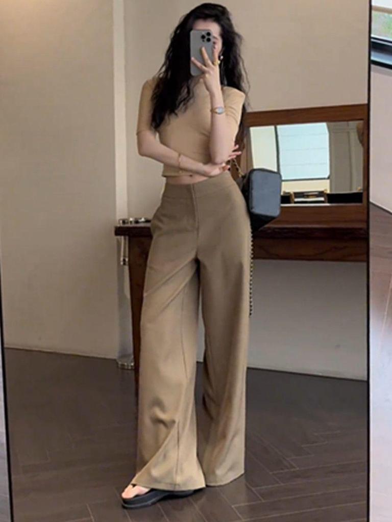 Retro Slim-Fit Loose Trousers - Elegant & Versatile Spring/Summer Fashion