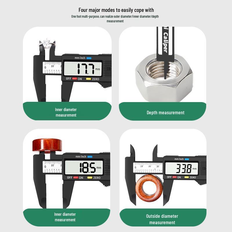 Carbon Fiber Digital Caliper, 0-150mm, for Jewelry and Wenwan Precision Measuring