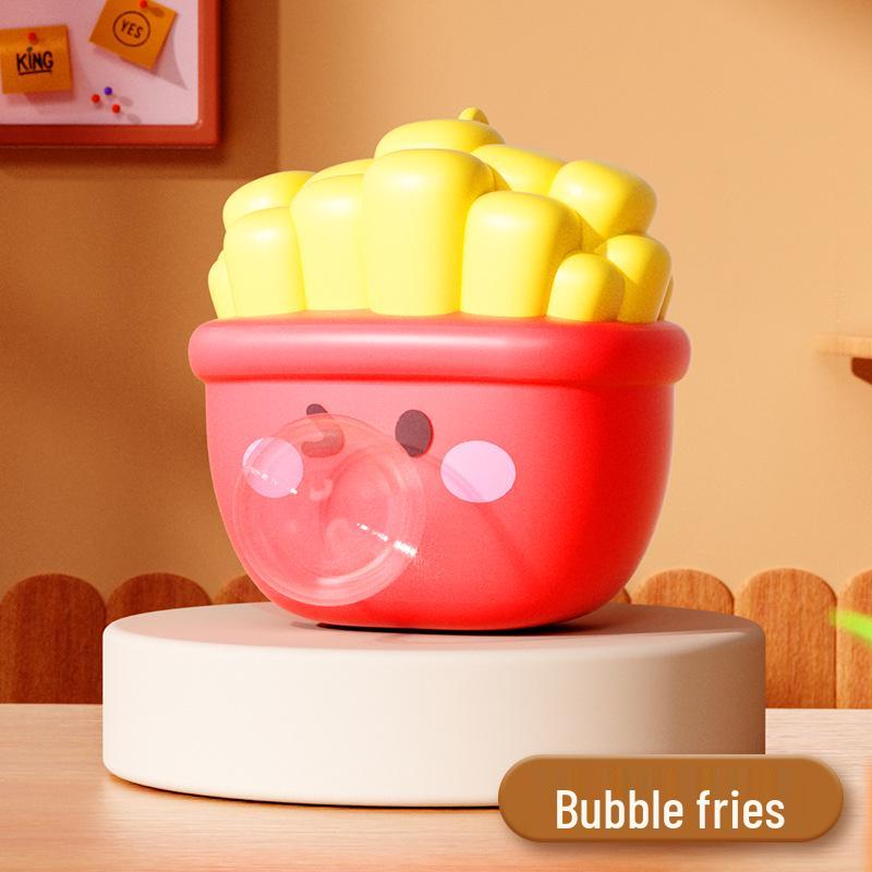 Bubble Blowing Decompression Toy: Fries, Hamburger, Coke Gift