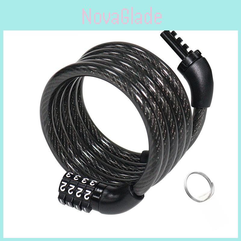 Bicycle Lock With Password Steel Wire For Mountain Bike Security And Theft Prevention
